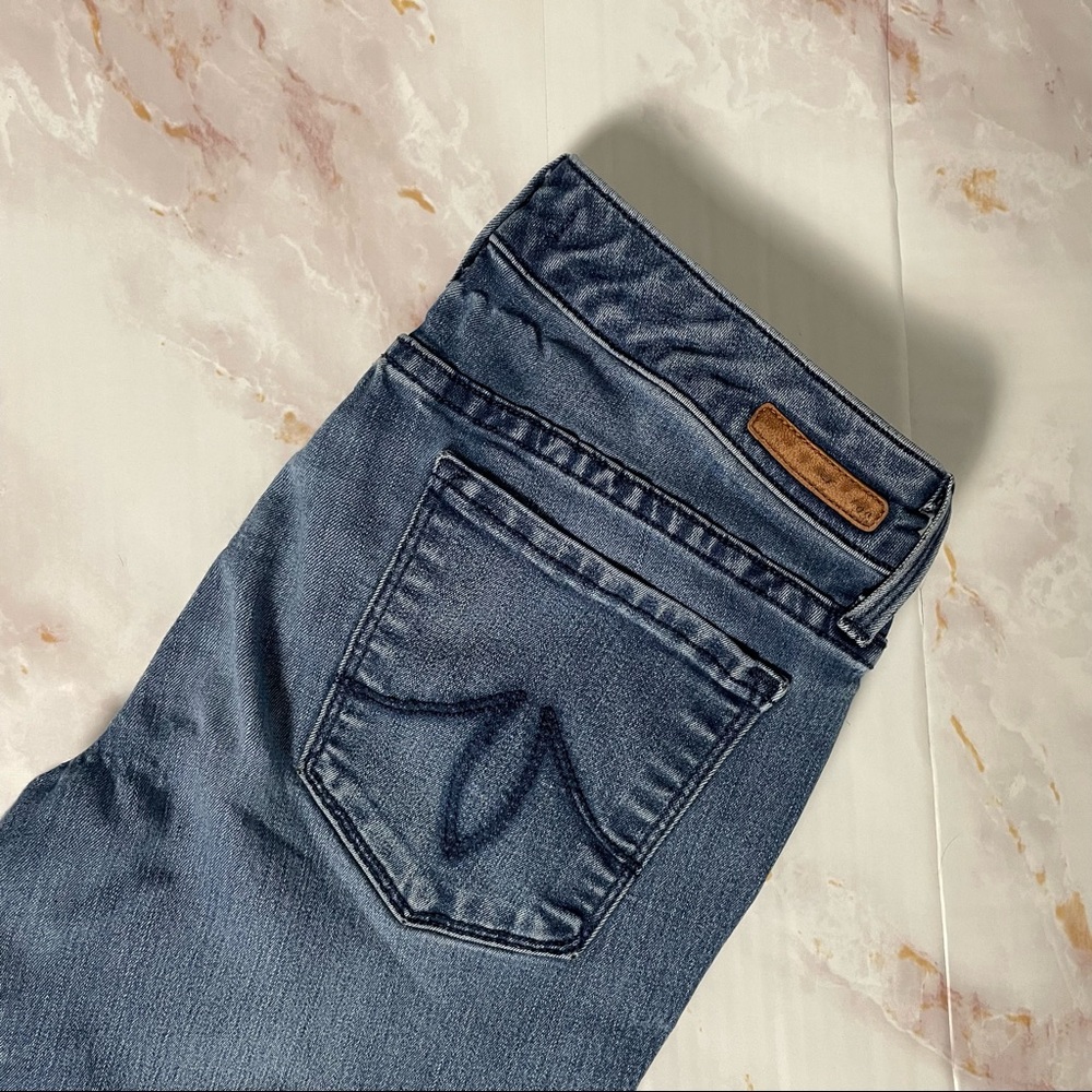 Level 99 Lily skinny straight Anthropologie jeans in size 27 petite
